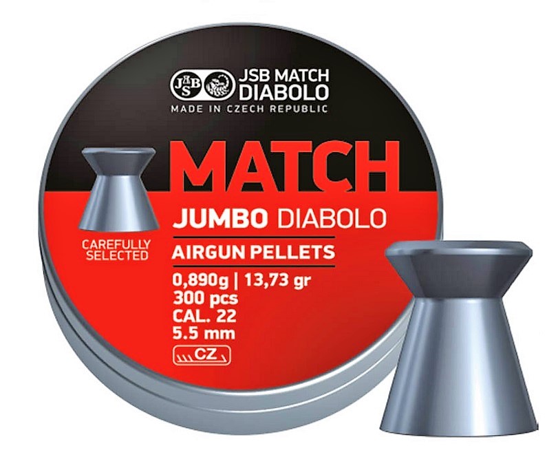 JSB Match Jumbo 5.50mm Airgun Pellets tin of 300